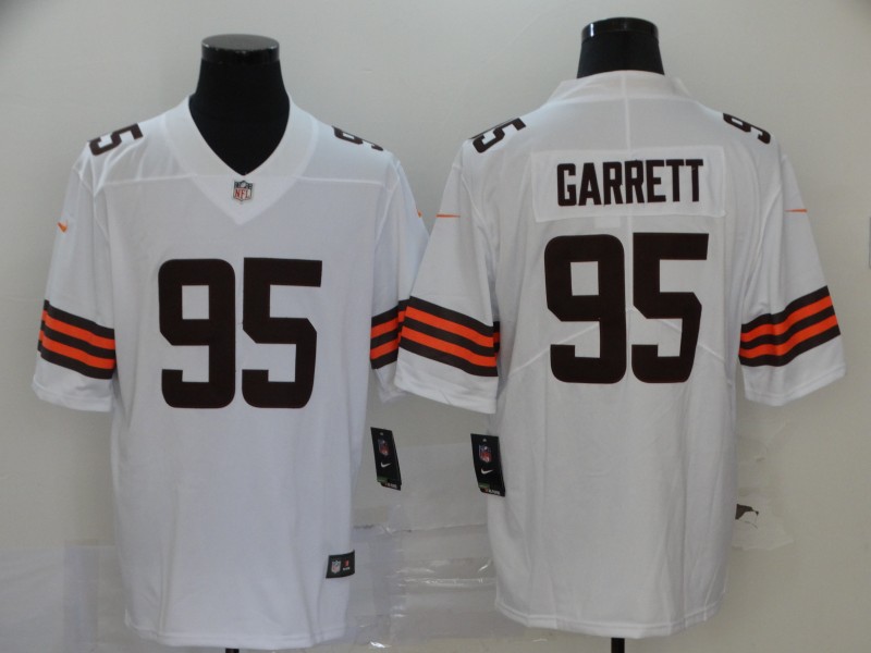 Men Cleveland Browns #95 Garrett White Nike Vapor Untouchable Stitched Limited NFL Jerseys